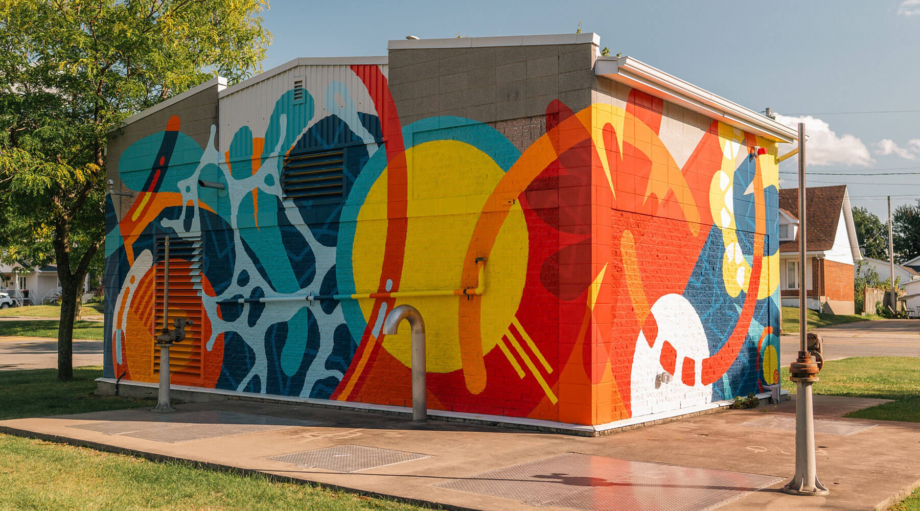 Murale L'élan par l'artiste Andrée Godin
